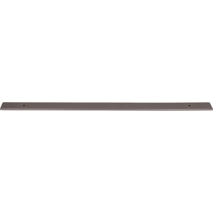 Top Knobs TK3288AG Radcliffe 18" Center to Center Pull Backplate Ash Gray - KnobDepot