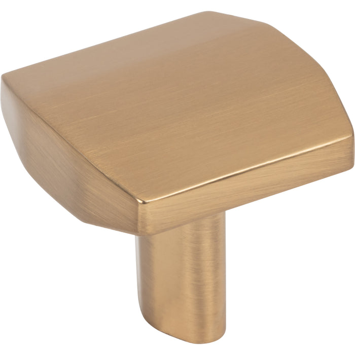 Elements 641SBZ William 1-1/4" Length Square Knob Satin Bronze