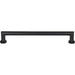 Top Knobs TK3157BLK Morris 12" Center to Center Appliance Pull Flat Black - KnobDepot