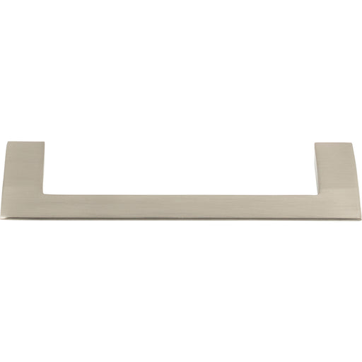 Atlas Homewares A906-BN Angled Drop 5 1/16in (129mm) Center to Center Bar Pull Brushed Nickel - KnobDepot