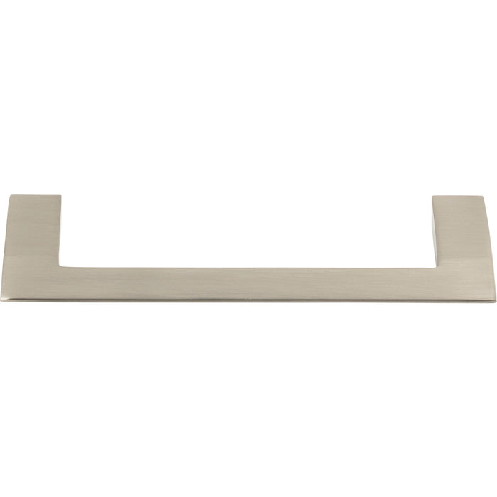 Atlas Homewares A906-BN Angled Drop 5 1/16in (129mm) Center to Center Bar Pull Brushed Nickel - KnobDepot