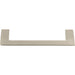 Atlas Homewares A906-BN Angled Drop 5 1/16in (129mm) Center to Center Bar Pull Brushed Nickel - KnobDepot