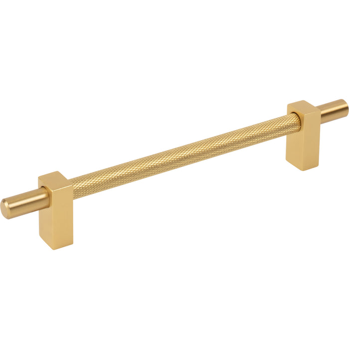 Jeffrey Alexander 598-160BG Larkin 3 Knurled Center 160 mm Center-to-Center Bar Pull Brushed Gold