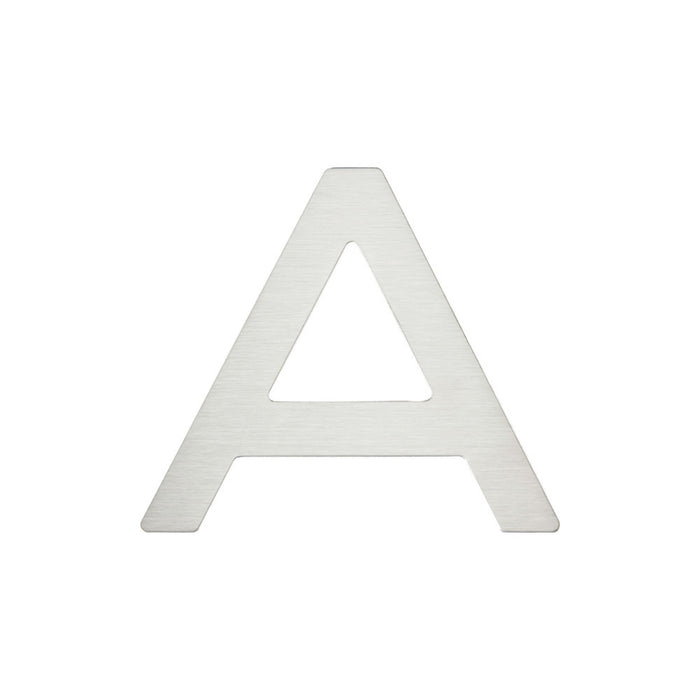 Atlas Homewares PGNA-SS Paragon 4in (102mm) H House Letter Stainless Steel - KnobDepot