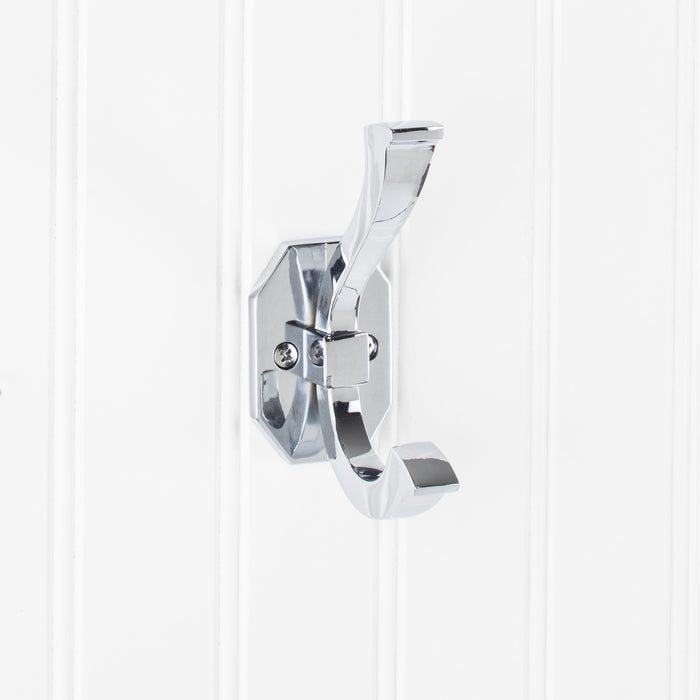 Elements YD45-431PC Wall Double Hook Polished Chrome