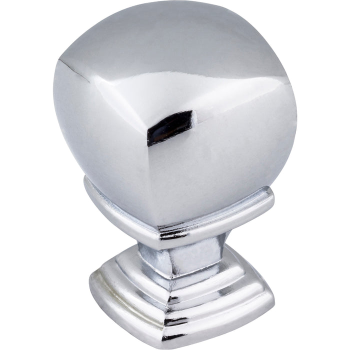 Jeffrey Alexander 188PC Katharine Katharine 7/8" (22mm) Length Square Knob Polished Chrome