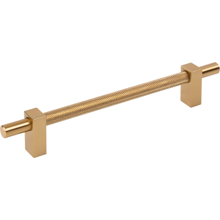 Jeffrey Alexander 598-160SBZ Larkin 3 Knurled Center 160 mm Center-to-Center Bar Pull Satin Bronze