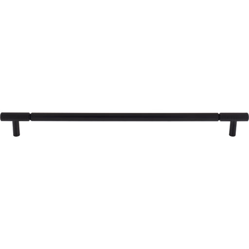 Top Knobs TK3245BLK Prestwick 12" Center to Center Bar Pull Flat Black - KnobDepot