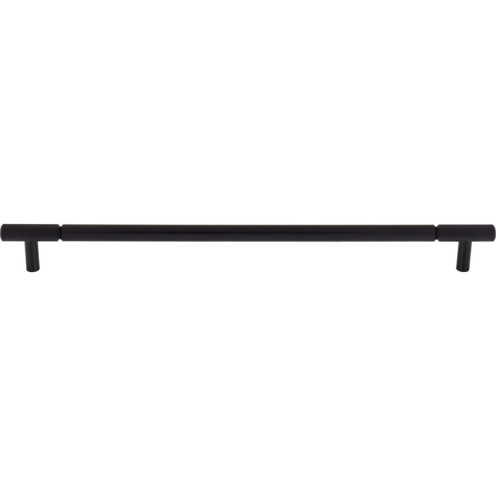 Top Knobs TK3245BLK Prestwick 12" Center to Center Bar Pull Flat Black - KnobDepot