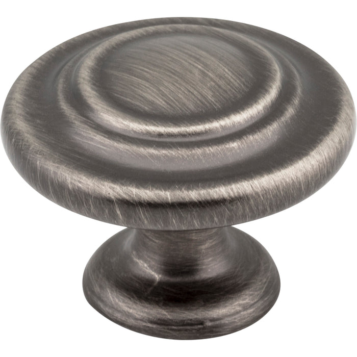 Elements 107BNBDL Arcadia Arcadia 1-5/16" (33mm) Diameter Mushroom Knob Brushed Pewter