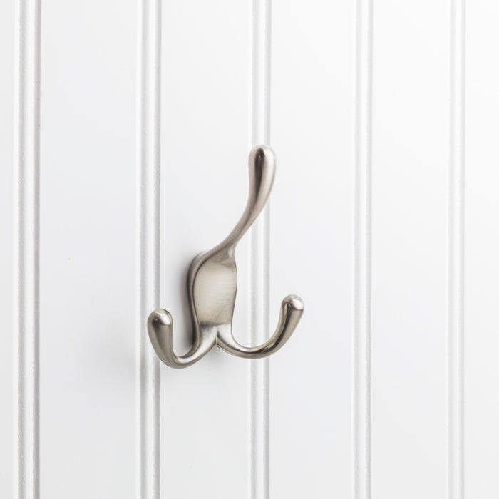 Elements YT40C-400SN Wall Triple Hook Satin Nickel
