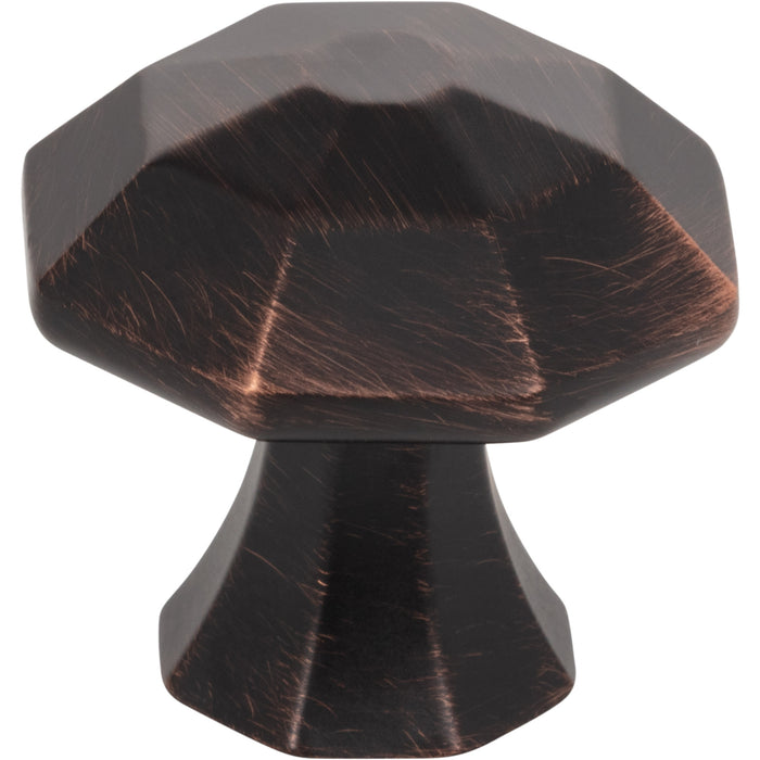 Jeffrey Alexander 678DBAC Wheeler 1-1/4" Length Geometric Knob Brushed Oil Rubbed Bronze