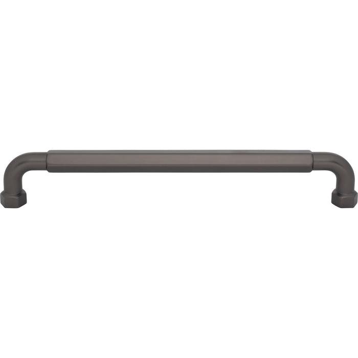 Top Knobs TK3207AG Dustin 12" Center to Center Appliance Pull Ash Gray - KnobDepot