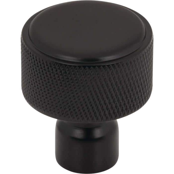 Top Knobs TK3260BLK Garrison 1 1/8" Length Round Knob Flat Black - KnobDepot