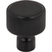 Top Knobs TK3260BLK Garrison 1 1/8" Length Round Knob Flat Black - KnobDepot