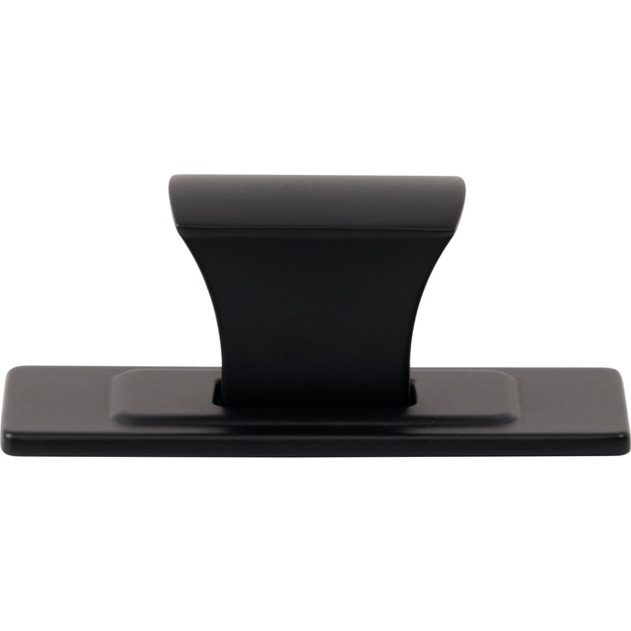 Atlas Homewares A6001-BL Zander 1 1/4in Length Rectangle Knob Matte Black