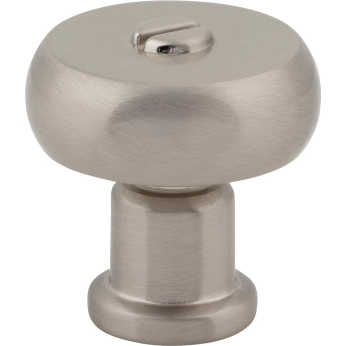 Atlas Homewares A980-BRN Everitt 1 3/16in Diameter Round Knob Brushed Nickel