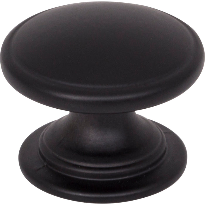 Jeffrey Alexander 3980-MB Durham 1-1/4" Diameter Mushroom Knob Matte Black