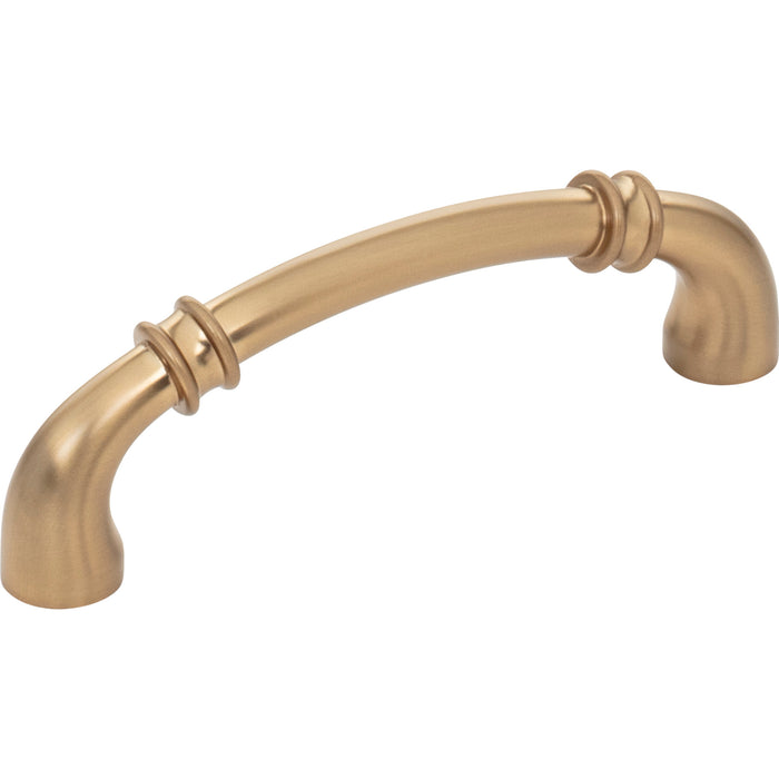 Jeffrey Alexander 445-96SBZ Marie 96 mm Center-to-Center Bar Pull Satin Bronze