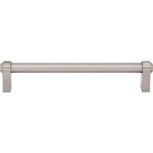 Top Knobs TK3212BSN Lawrence 6 5/16" Center to Center Bar Pull Brushed Satin Nickel - KnobDepot