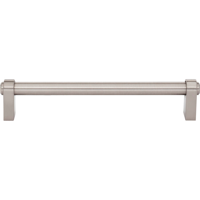 Top Knobs TK3212BSN Lawrence 6 5/16" Center to Center Bar Pull Brushed Satin Nickel - KnobDepot