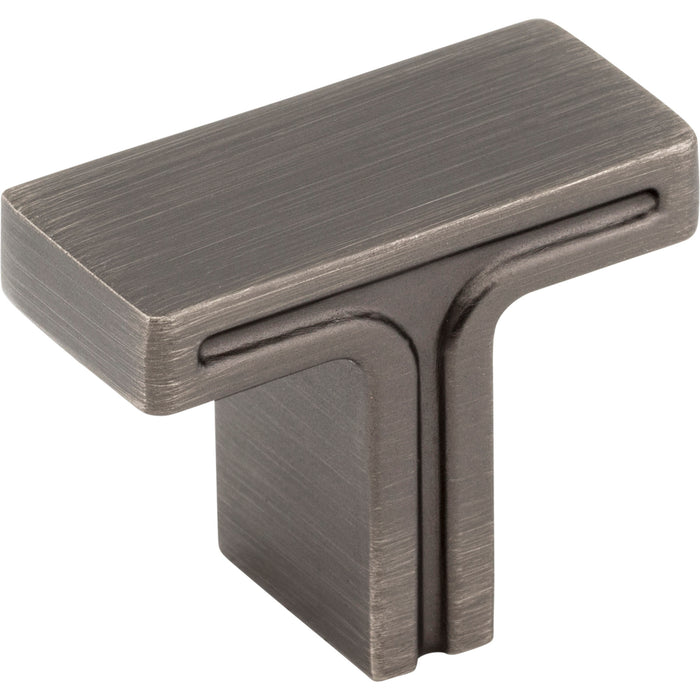Jeffrey Alexander 867BNBDL Anwick 1-3/8" Length Bar Knob Brushed Pewter