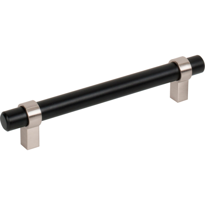 Jeffrey Alexander 5128MBSN Key Grande 128 mm Center-to-Center Bar Pull Matte Black w/Satin Nickel