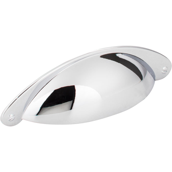 Jeffrey Alexander 8233PC Lyon 3" Center-to-Center Cup/Bin Pull Polished Chrome