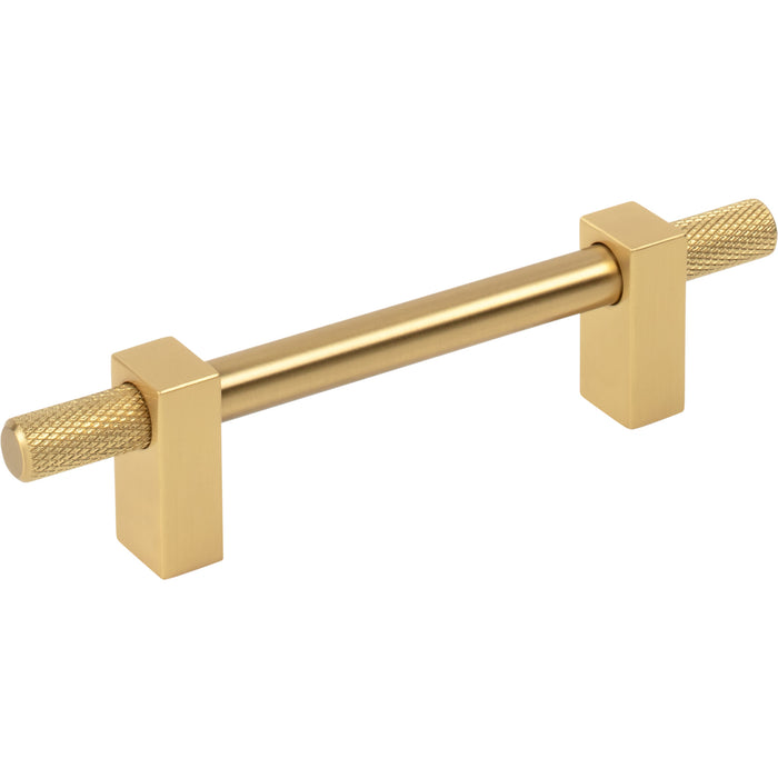 Jeffrey Alexander 698-96BG Larkin 4 Knurled Ends 96 mm Center-to-Center Bar Pull Brushed Gold