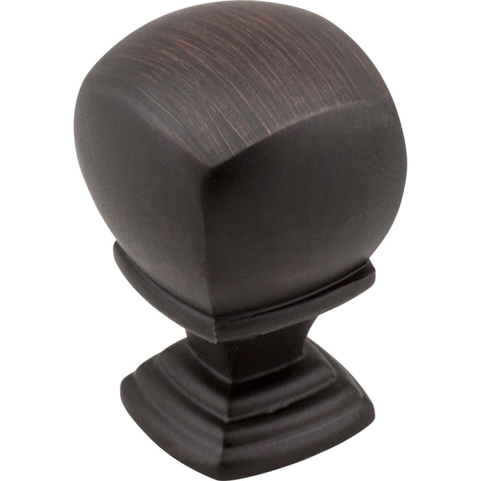 Jeffrey Alexander 188DBAC Katharine Katharine 7/8" (22mm) Length Square Knob Brushed Oil Rubbed Bronze