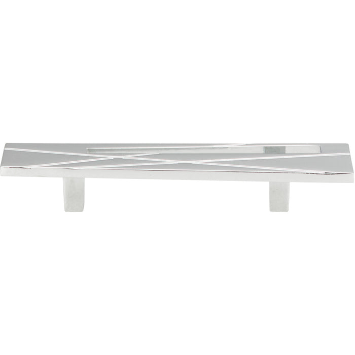 Atlas Homewares 253R-CH Modernist Right 3in (76mm) Center to Center Bar Pull Polished Chrome - KnobDepot