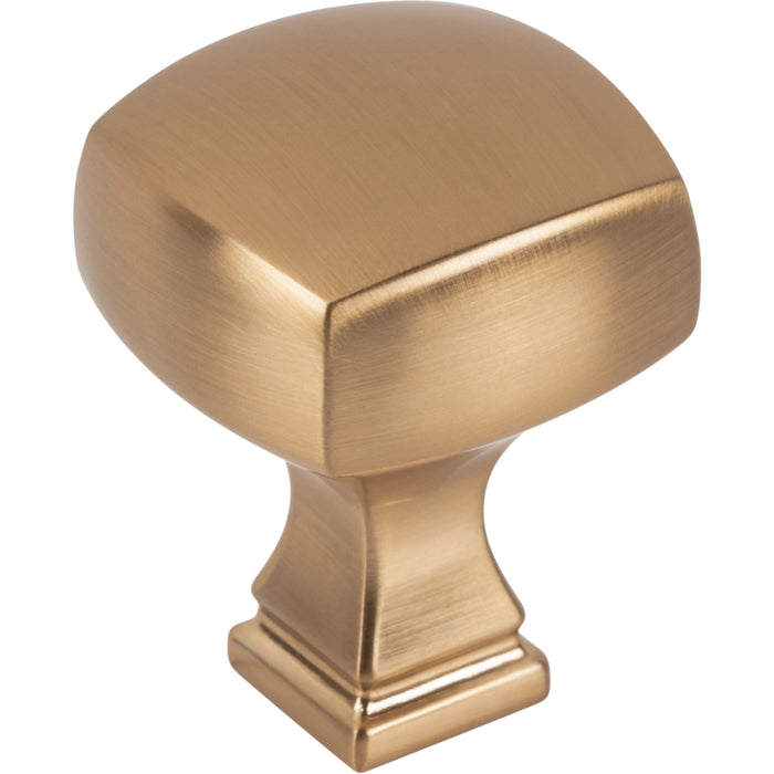 Jeffrey Alexander 278SBZ Audrey 1-1/8" Diameter Square Knob Satin Bronze