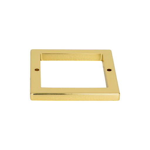 Atlas Homewares 394-FG Tableau Square 2 1/2in (64mm) Center to Center Pull Backplate French Gold - KnobDepot