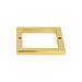 Atlas Homewares 394-FG Tableau Square 2 1/2in (64mm) Center to Center Pull Backplate French Gold - KnobDepot