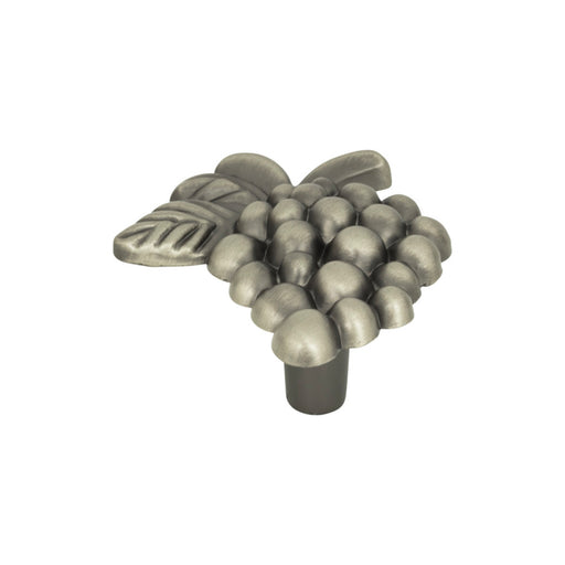 Atlas Homewares 2173-NO Nature Vineyard Grapes 2in (51mm) Length Novelty Knob Pewter - KnobDepot