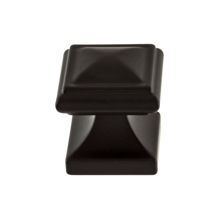 Atlas Homewares 370-BL Wadsworth 1 1/4in Length Square Knob Matte Black