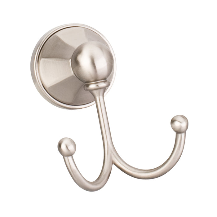 Elements BHE3-02SN Newbury Satin Nickel Double Robe Hook - Contractor Packed Satin Nickel