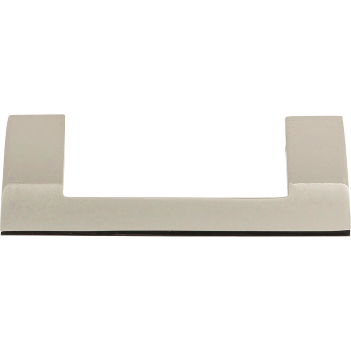 Atlas Homewares A904-PN Angled Drop 3in (76mm) Center to Center Bar Pull Polished Nickel - KnobDepot