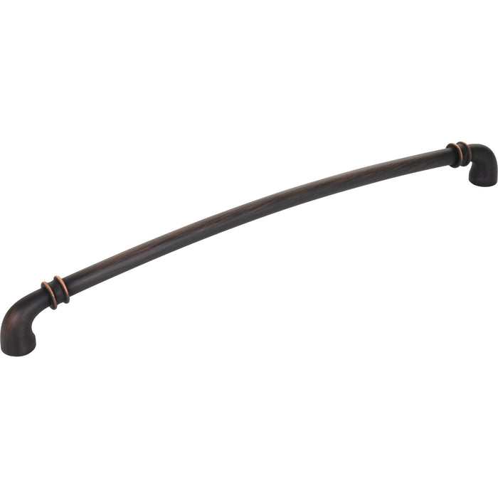 Jeffrey Alexander 445-305DBAC Marie 305 mm Center-to-Center Bar Pull Brushed Oil Rubbed Bronze