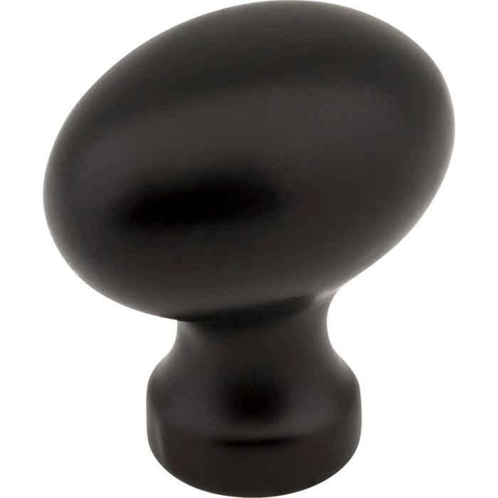 Jeffrey Alexander 3990-BLK Bordeaux Bordeaux 1-3/16" (30mm) Length Oval Knob Matte Black