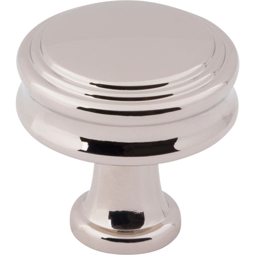 Top Knobs TK3190PN Coddington 1 1/4" Length Round Knob Polished Nickel - KnobDepot