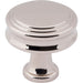 Top Knobs TK3190PN Coddington 1 1/4" Length Round Knob Polished Nickel - KnobDepot