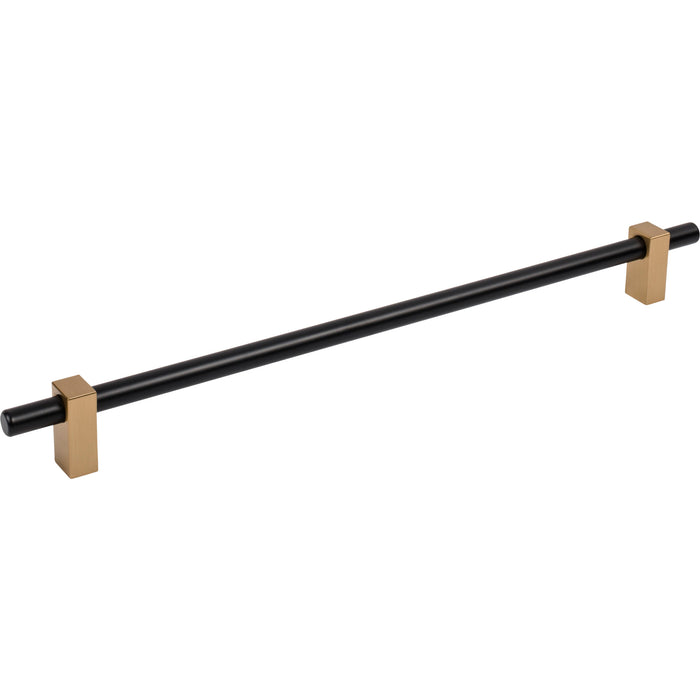 Jeffrey Alexander 478-305MBSBZ Larkin 2 305 mm Center-to-Center Bar Pull Matte Black w/Satin Bronze