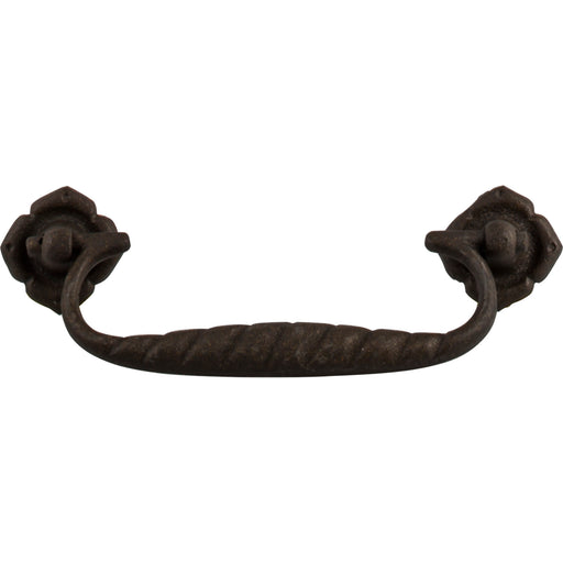 Top Knobs M501 Chateau Thames 5 1/16in (129mm) Center to Center Drop Handle Rust - KnobDepot