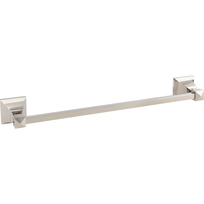 Atlas Homewares GRATB450-PN Gratitude Single 17 1/2in Wall Mounted Towel Bar Polished Nickel