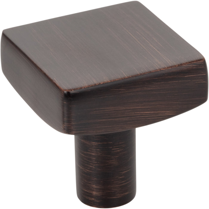 Jeffrey Alexander 845DBAC Dominique 1-1/8" Length Square Knob Brushed Oil Rubbed Bronze