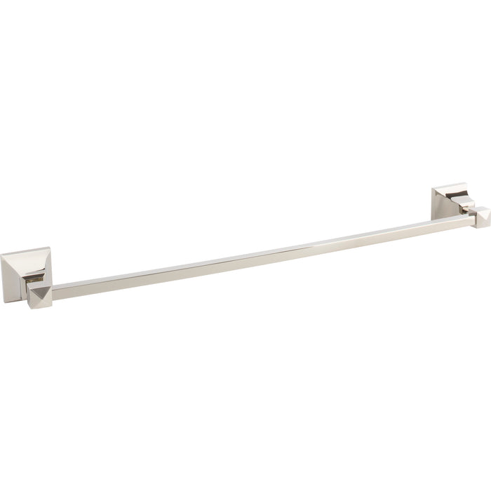 Atlas Homewares GRATB600-PN Gratitude Single 23 1/2in Wall Mounted Towel Bar Polished Nickel