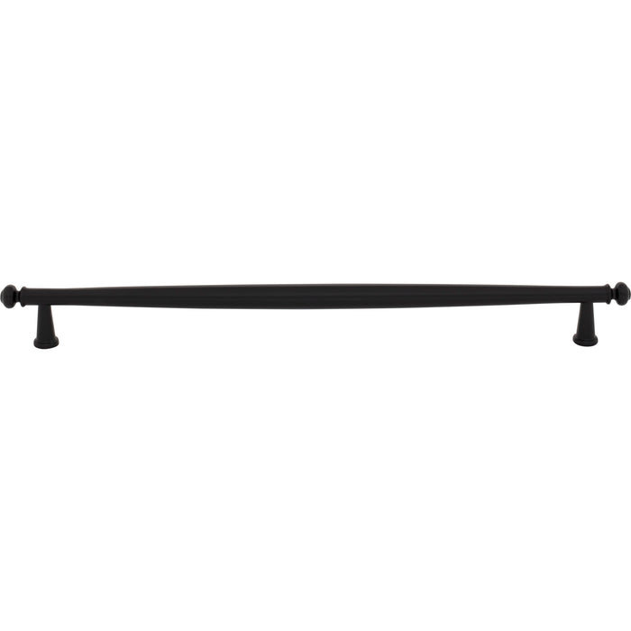 Top Knobs TK3196BLK Coddington 12" Center to Center Bar Pull Flat Black - KnobDepot