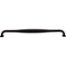 Top Knobs TK726BLK Contour 12" Center to Center Bar Pull Flat Black - KnobDepot