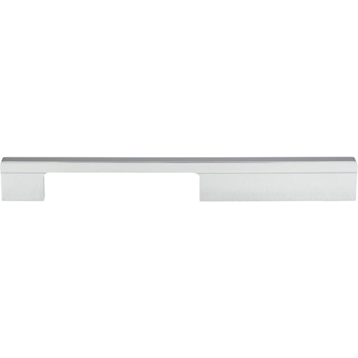 Atlas Homewares A884-CH Off Center 7 9/16in (192mm) Center to Center Bar Pull Polished Chrome - KnobDepot